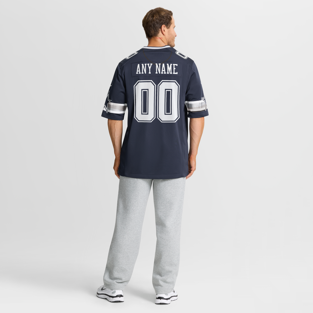 Dallas Cowboys Nike Custom Game Jersey - Navy Official NFL Team Apparel Football Fan Gear