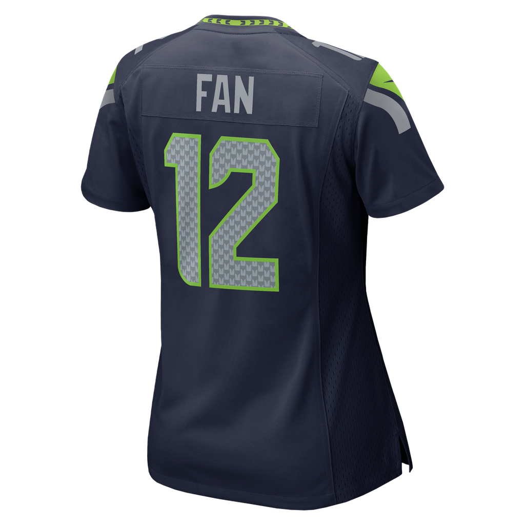 12s Seattle Seahawks Nike Women's Team Game Jersey - College Navy Official NFL Team Apparel Football Fan Gear