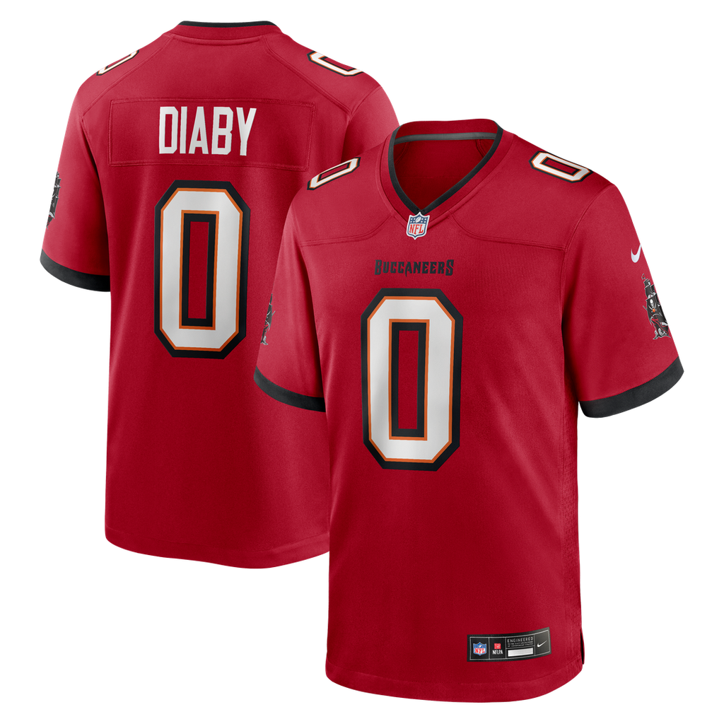YaYa Diaby Tampa Bay Buccaneers Nike Game Jersey - Red Official NFL Team Apparel Football Fan Gear