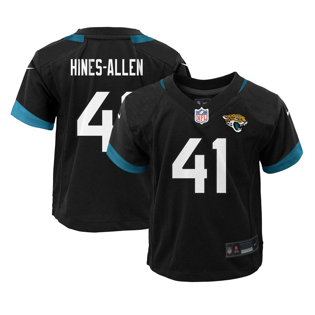 Josh Hines-Allen Jacksonville Jaguars Nike Preschool Alternate Player Game Jersey - Black Official NFL Team Apparel Football Fan Gear