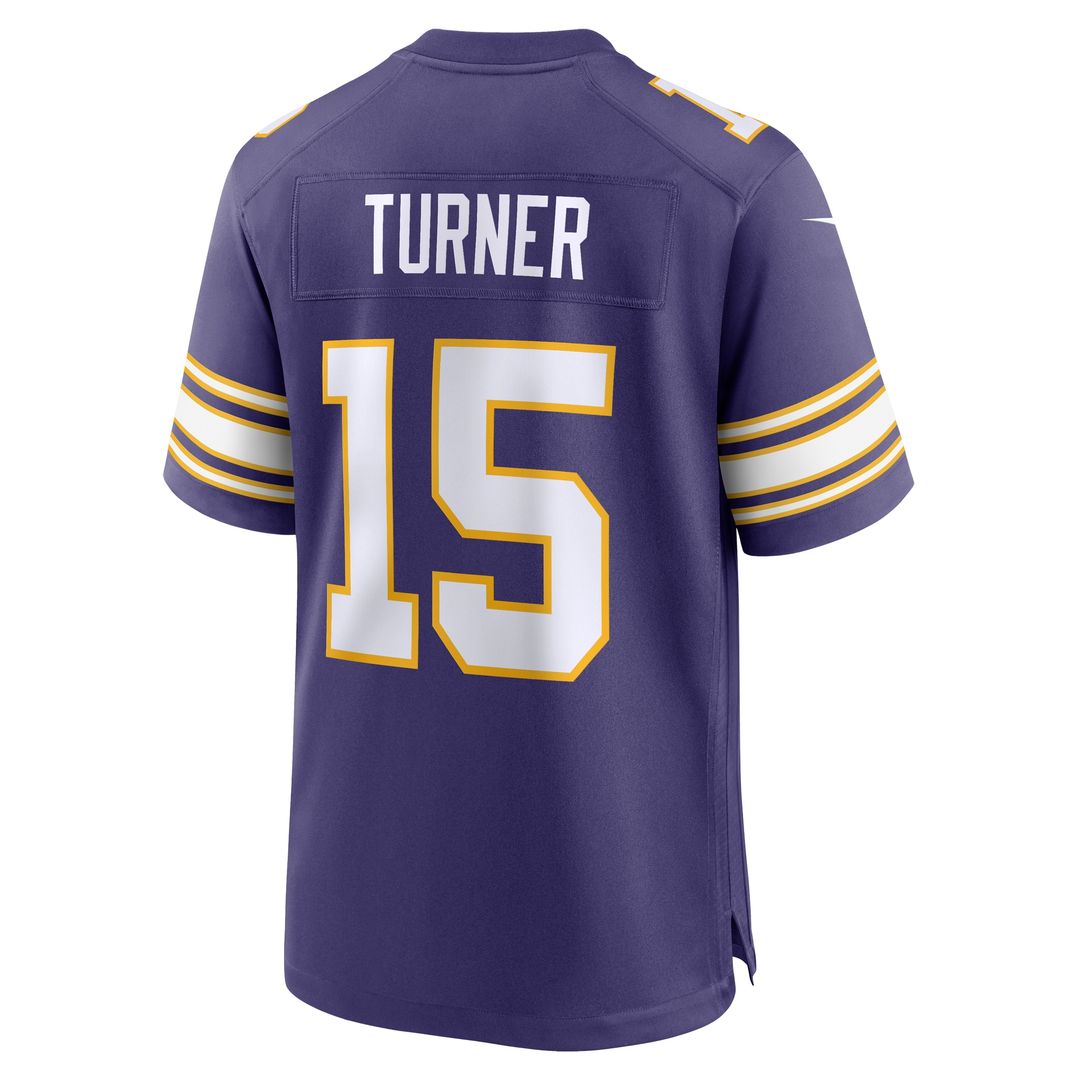 Dallas Turner Minnesota Vikings Nike Alternate Game Jersey - Purple Official NFL Team Apparel Football Fan Gear