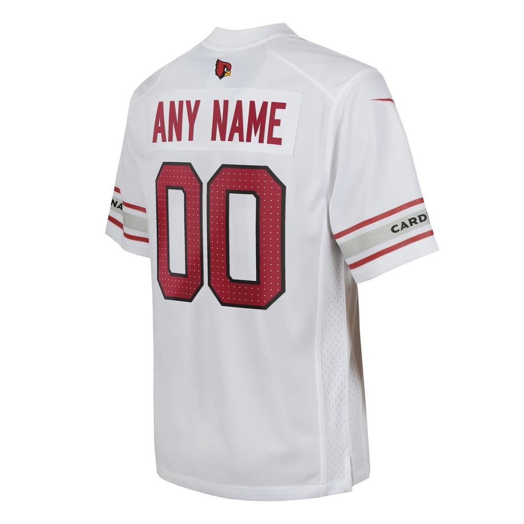 Arizona Cardinals Nike Youth Custom Game Jersey - White Official NFL Team Apparel Football Fan Gear