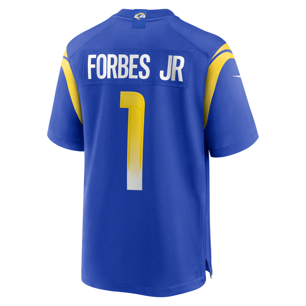 Emmanuel Forbes Jr. Los Angeles Rams Nike Team Game Jersey - Royal Official NFL Team Apparel Football Fan Gear
