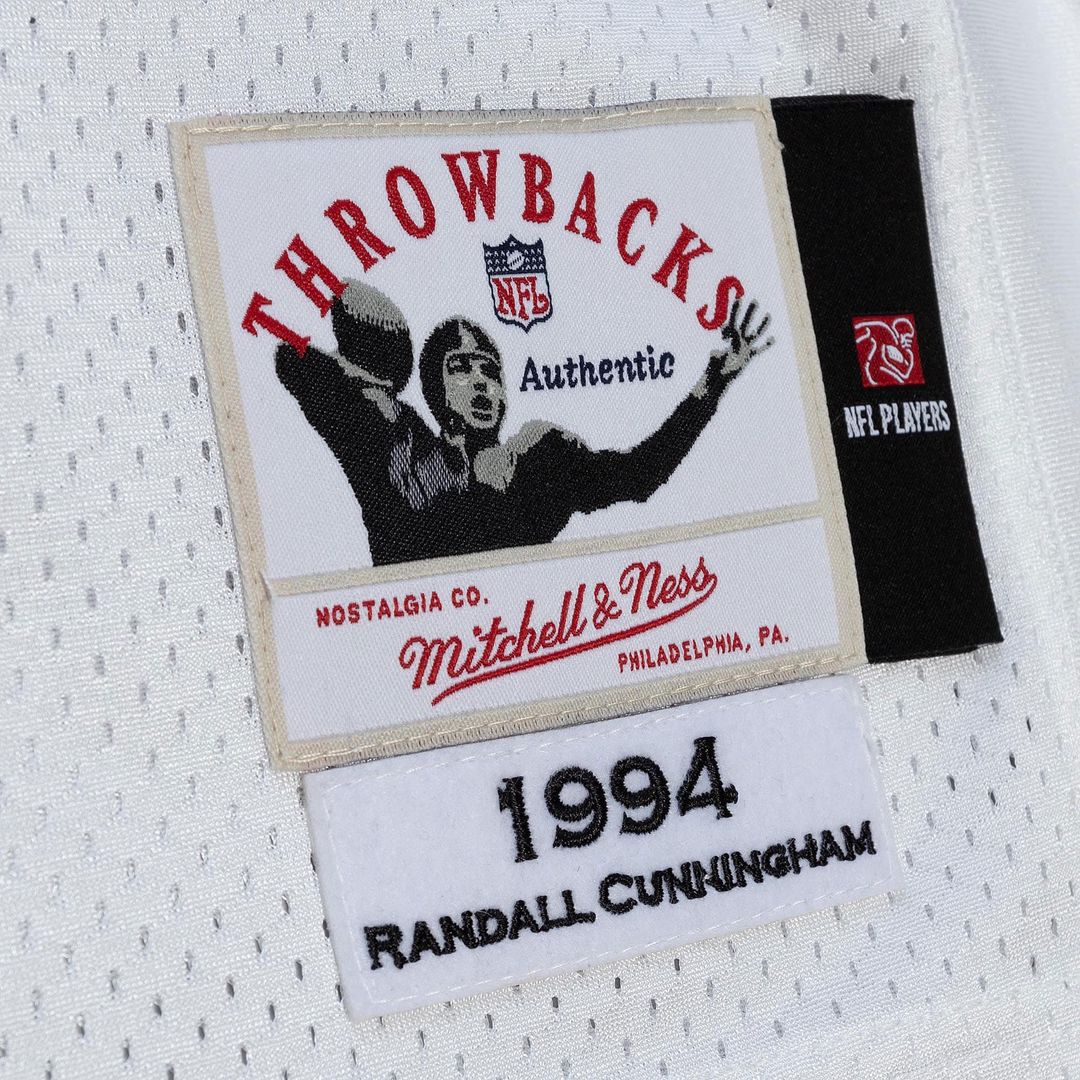 Randall Cunningham Philadelphia Eagles 1994 Mitchell & Ness Authentic Throwback Retired Player Jersey - White Official NFL Team Apparel Football Fan G