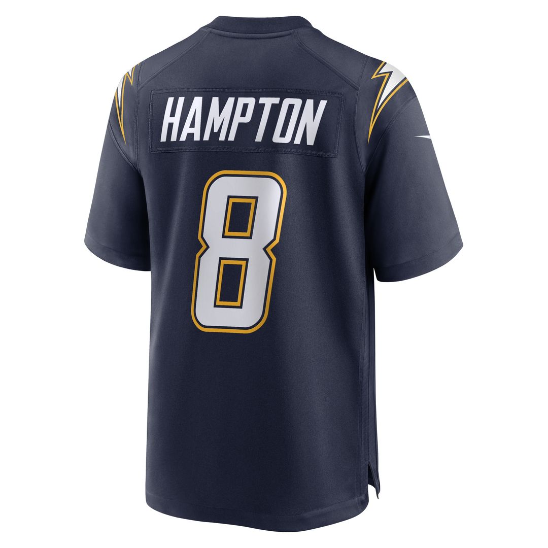 Omarion Hampton Los Angeles Chargers Nike Alternate Super Chargers Game Player Jersey - Navy Official NFL Team Apparel Football Fan Gear