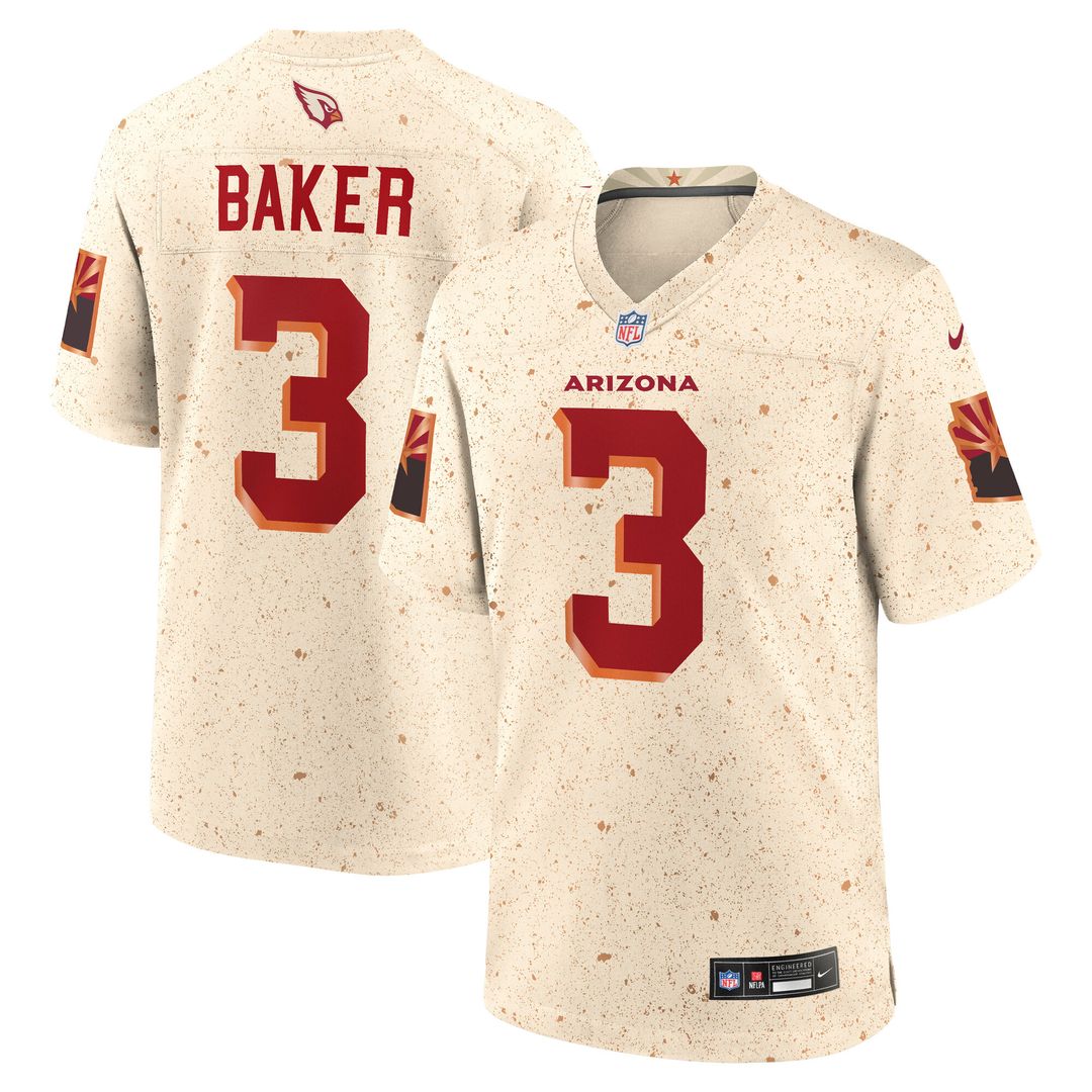 Budda Baker Arizona Cardinals Nike 2025 Rivalries Collection Game Jersey - Natural Official NFL Team Apparel Football Fan Gear