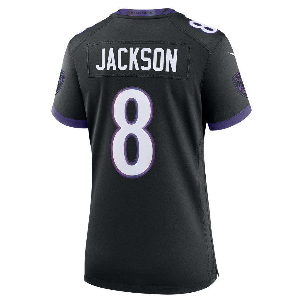 Lamar Jackson Baltimore Ravens Nike Women's Alternate Game Jersey - Black Official NFL Team Apparel Football Fan Gear