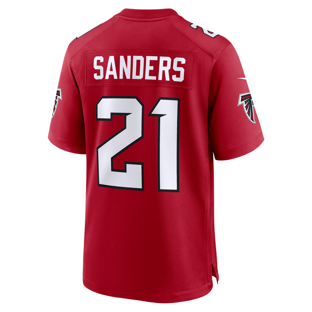Deion Sanders Atlanta Falcons Nike Retired Player Game Jersey - Red Official NFL Team Apparel Football Fan Gear