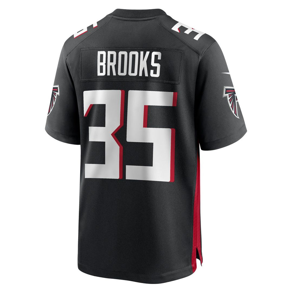 Natrone Brooks Atlanta Falcons Nike Team Game Jersey - Black Official NFL Team Apparel Football Fan Gear