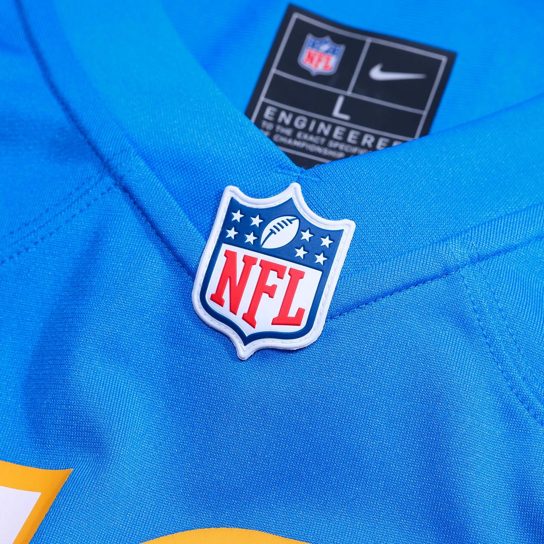 Del'Shawn Phillips Los Angeles Chargers Nike Team Game Jersey - Powder Blue Official NFL Team Apparel Football Fan Gear