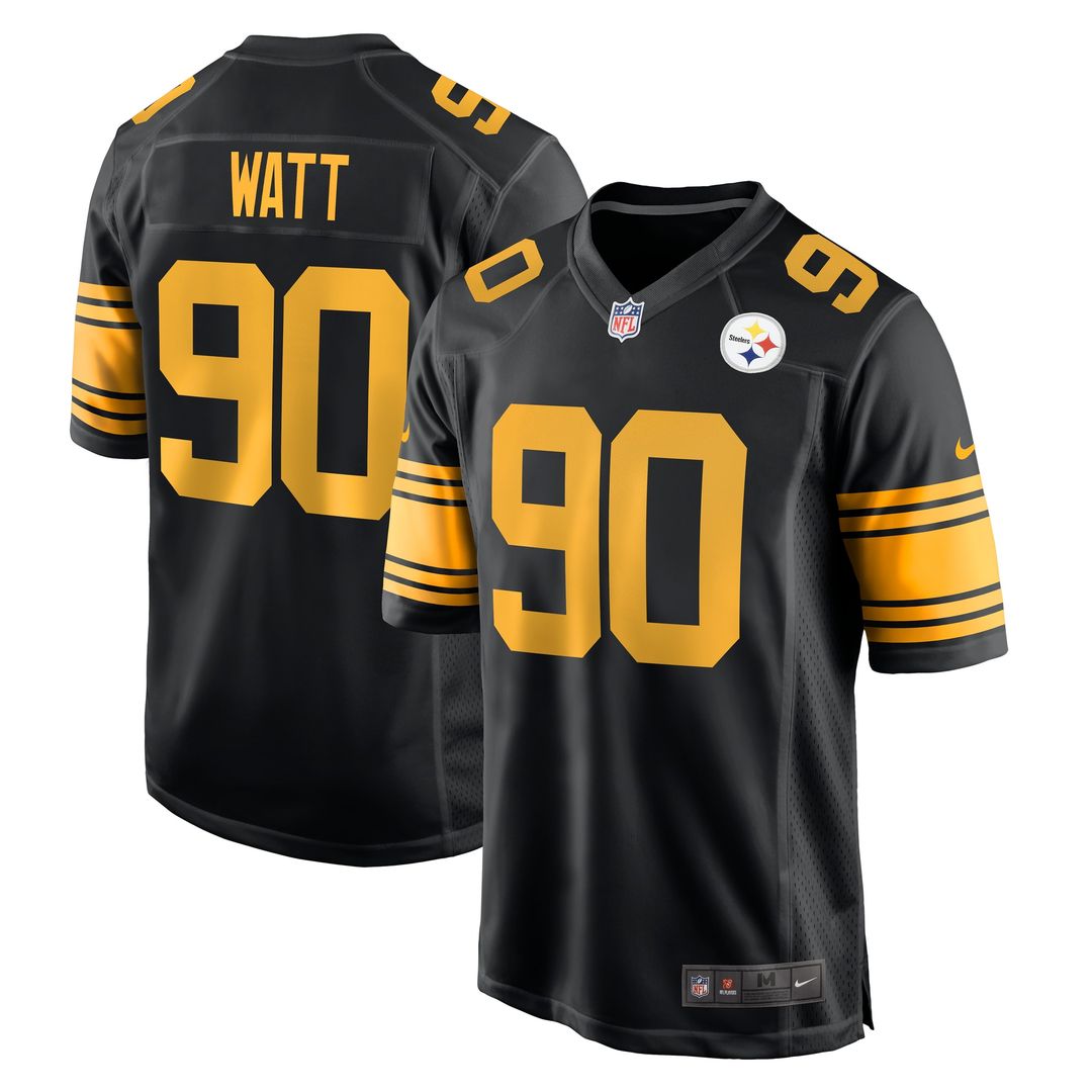 T.J. Watt Pittsburgh Steelers Nike Alternate Game Jersey - Black Official NFL Team Apparel Football Fan Gear
