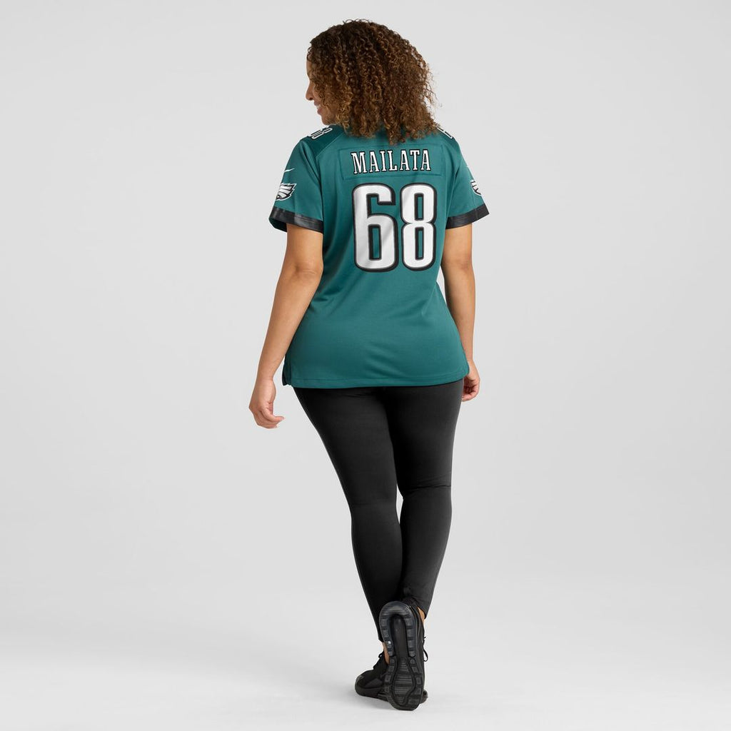 Jordan Mailata Philadelphia Eagles Nike Women's Team Game Jersey - Midnight Green Official NFL Team Apparel Football Fan Gear