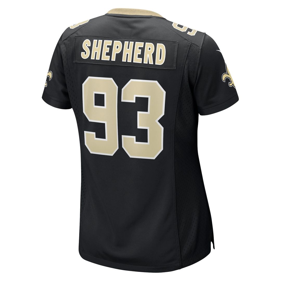 Nathan Shepherd New Orleans Saints Nike Women's Game Jersey - Black Official NFL Team Apparel Football Fan Gear