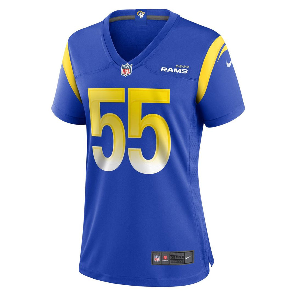 Braden Fiske Los Angeles Rams Nike Women's Game Jersey - Royal Official NFL Team Apparel Football Fan Gear