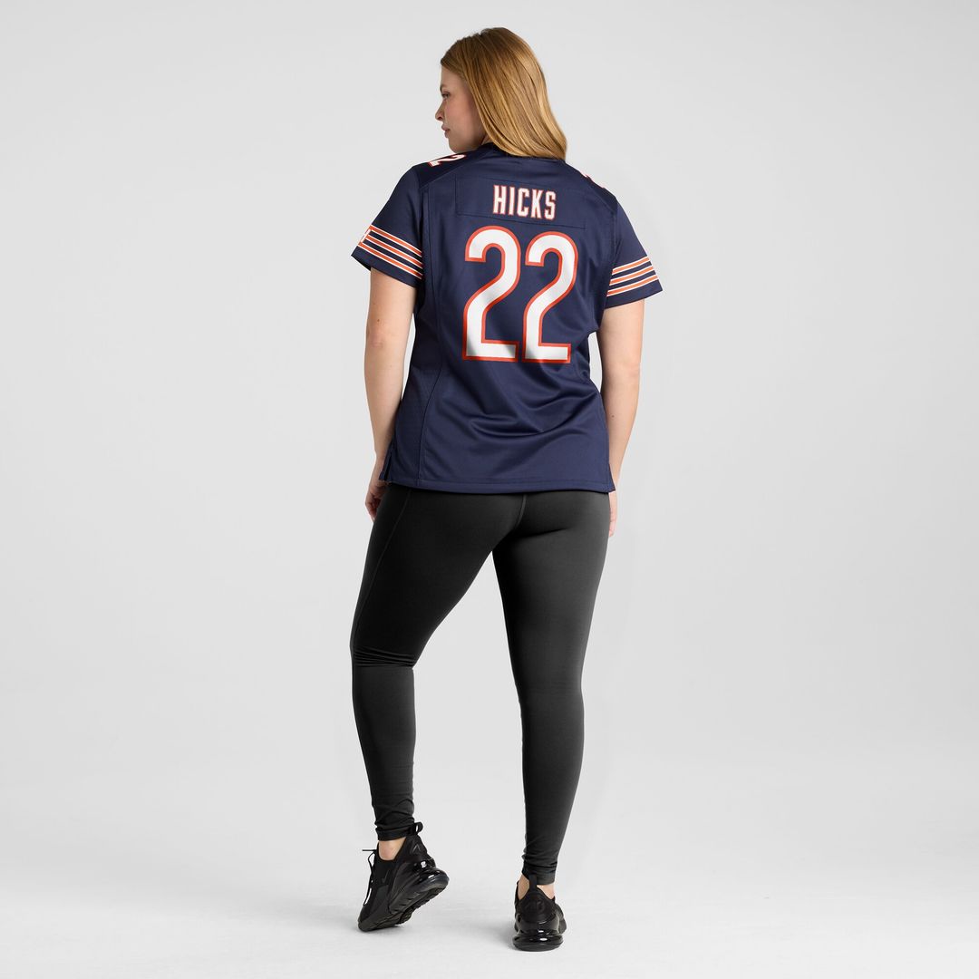 Elijah Hicks Chicago Bears Nike Women's Team Game Jersey - Navy Official NFL Team Apparel Football Fan Gear