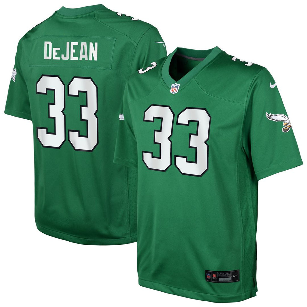 Cooper DeJean Philadelphia Eagles Nike Youth Alternate Game Jersey - Kelly Green Official NFL Team Apparel Football Fan Gear