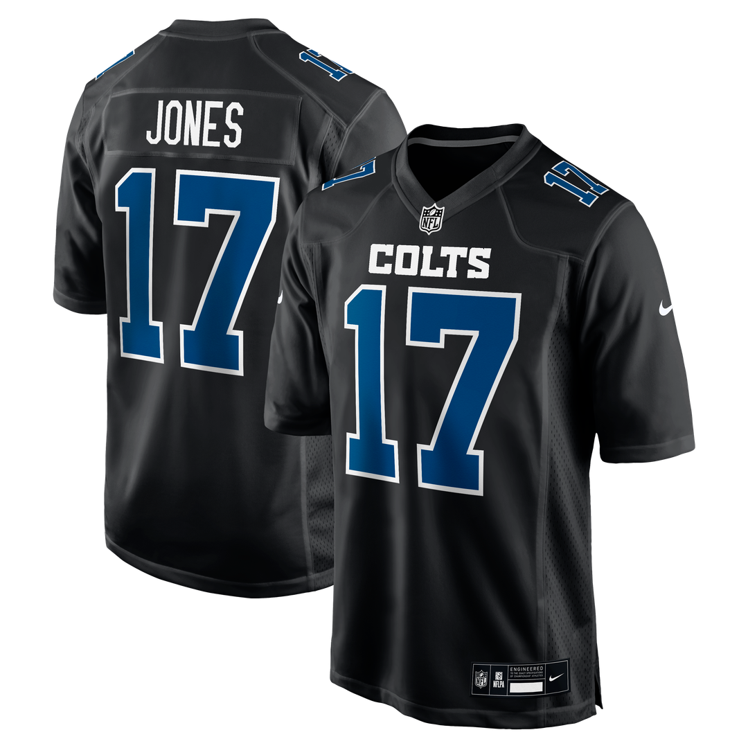 Daniel Jones Indianapolis Colts Nike Fashion Game Jersey - Carbon Black Official NFL Team Apparel Football Fan Gear