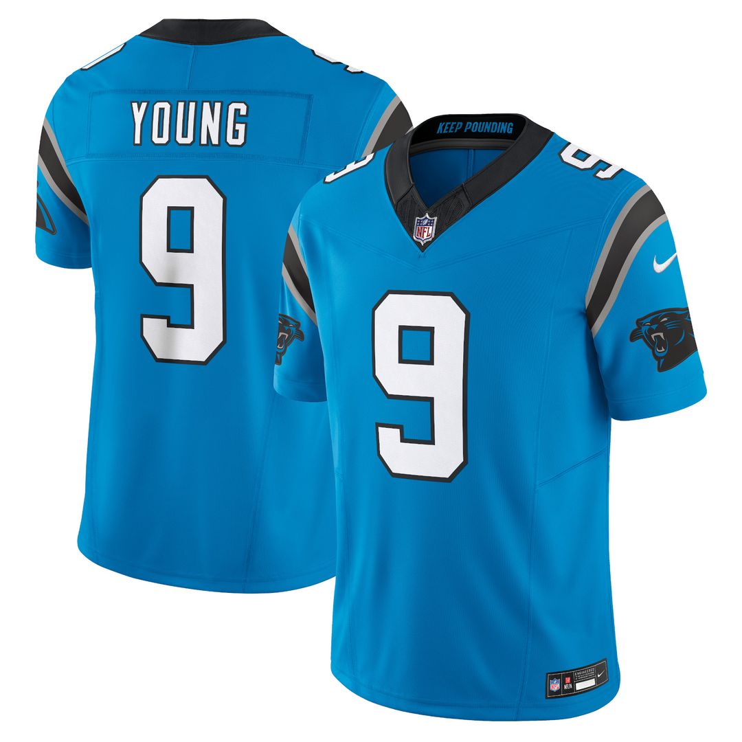 Bryce Young Carolina Panthers Nike Vapor F.U.S.E. Limited Jersey - Blue Official NFL Team Apparel Football Fan Gear