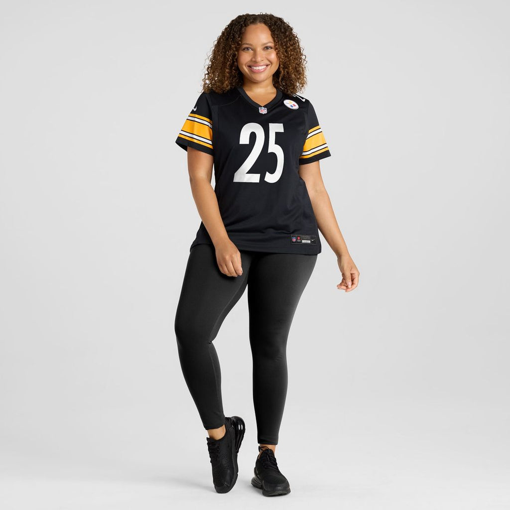 DeShon Elliott Pittsburgh Steelers Nike Women's Team Game Jersey - Black Official NFL Team Apparel Football Fan Gear