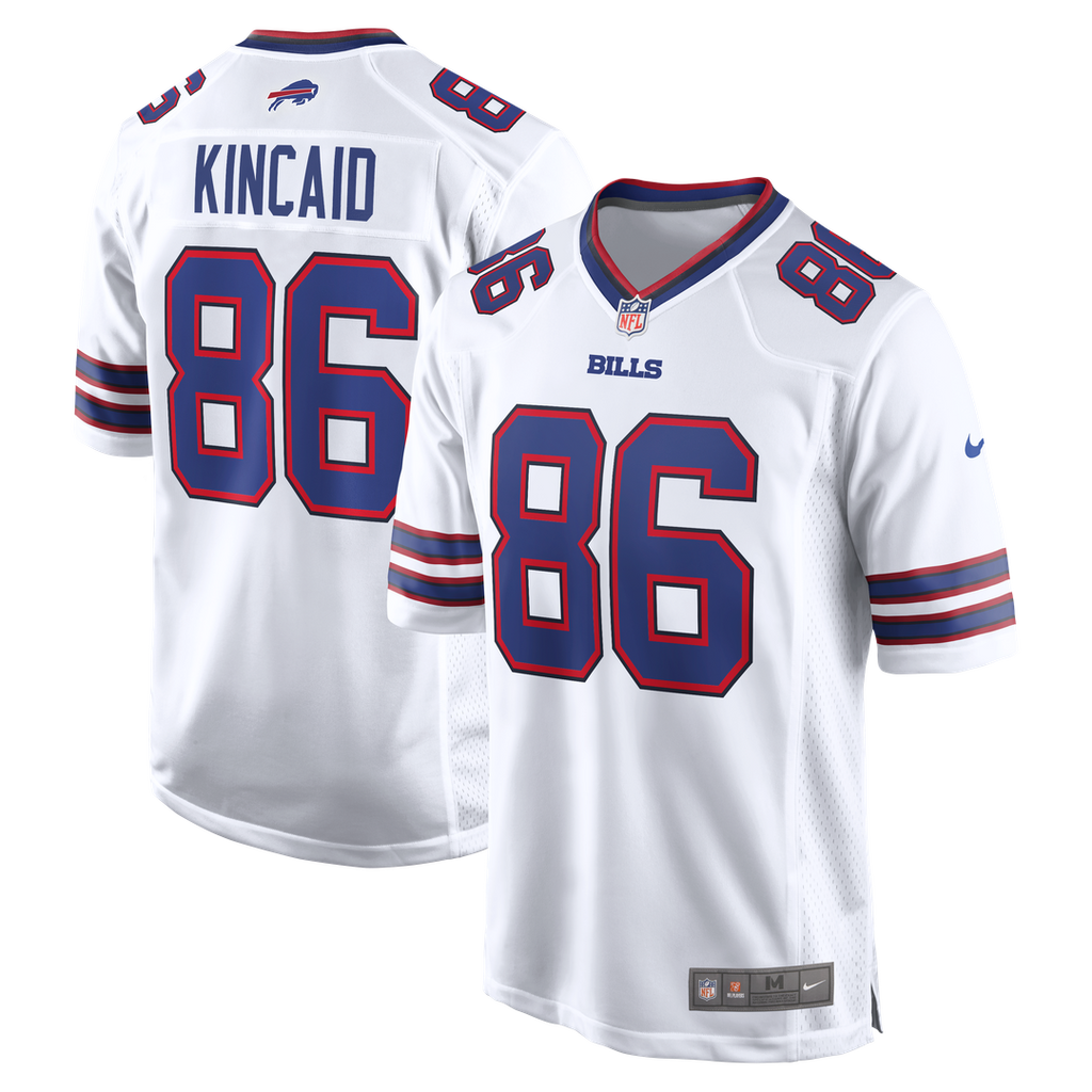 Dalton Kincaid Buffalo Bills Nike Game Jersey - White Official NFL Team Apparel Football Fan Gear
