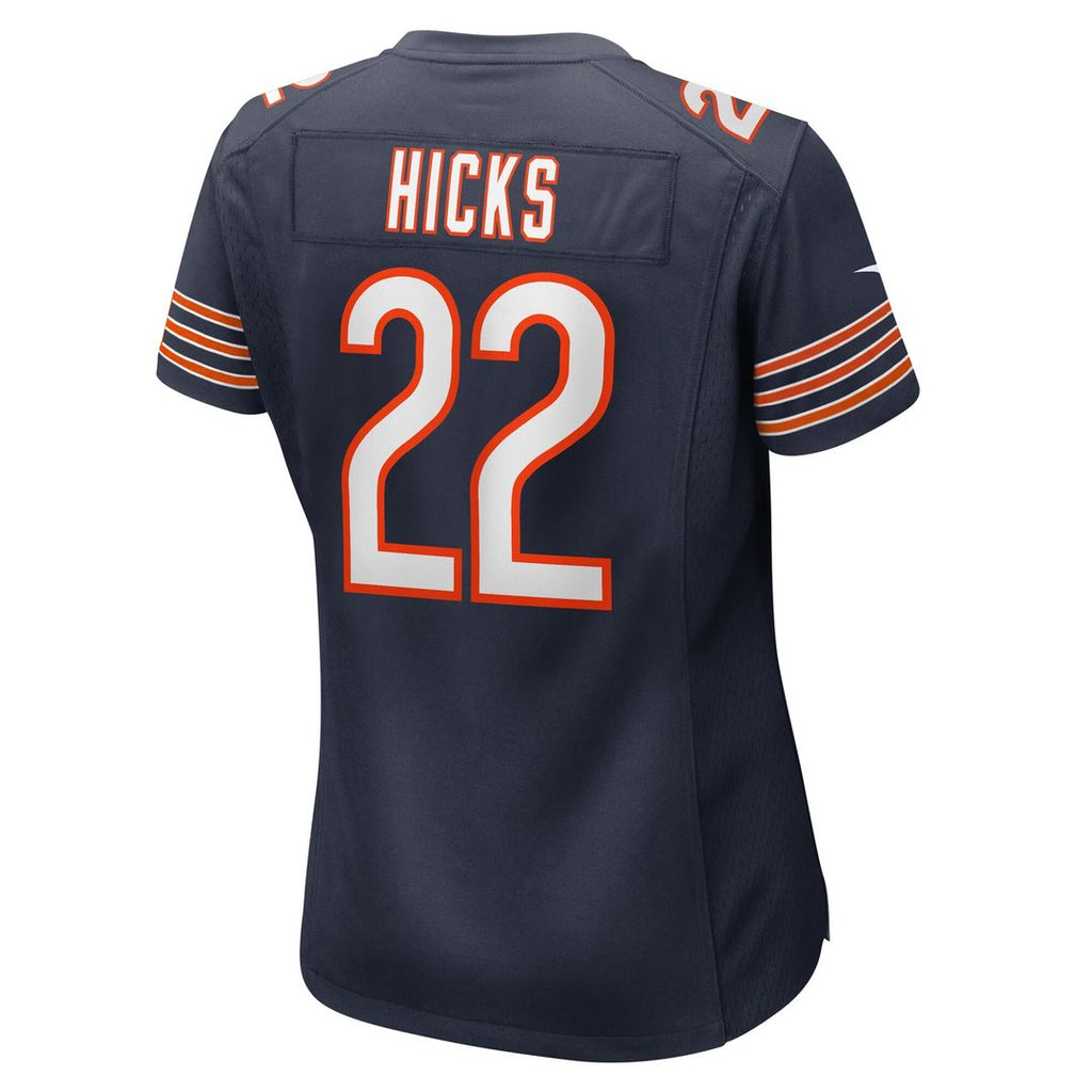 Elijah Hicks Chicago Bears Nike Women's Team Game Jersey - Navy Official NFL Team Apparel Football Fan Gear