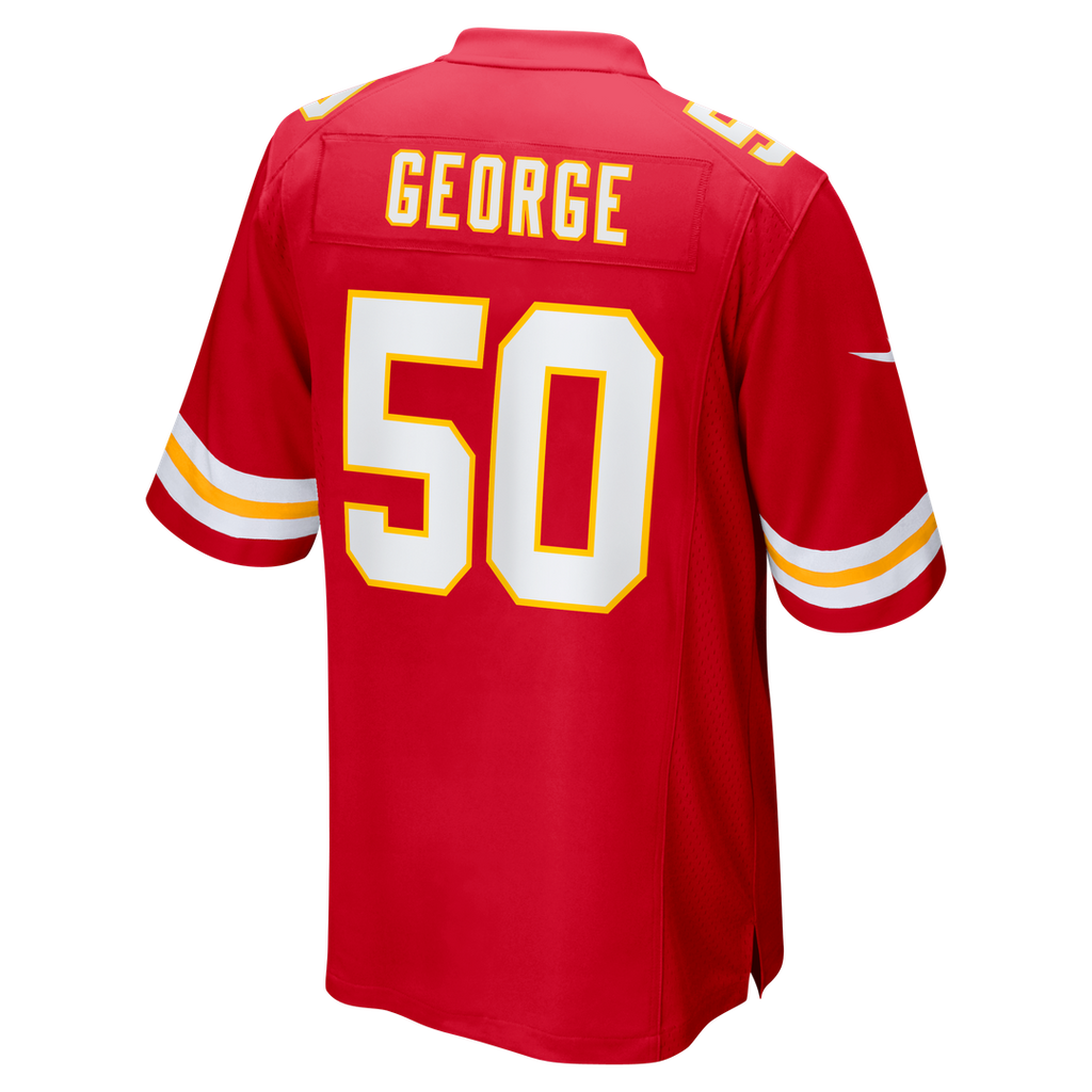 Brandon George Kansas City Chiefs Nike Team Game Jersey - Red Official NFL Team Apparel Football Fan Gear