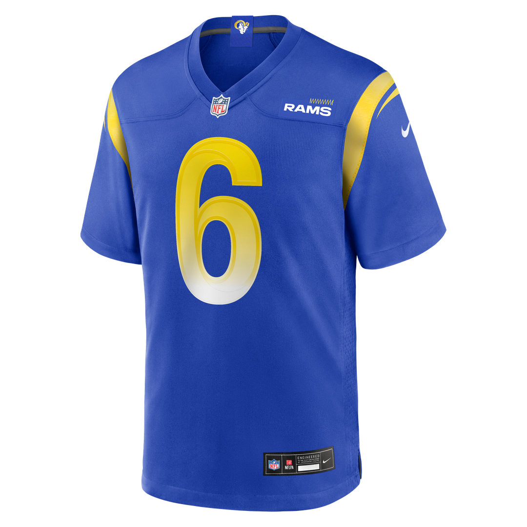 Nick Hampton Los Angeles Rams Nike Team Game Jersey - Royal Official NFL Team Apparel Football Fan Gear