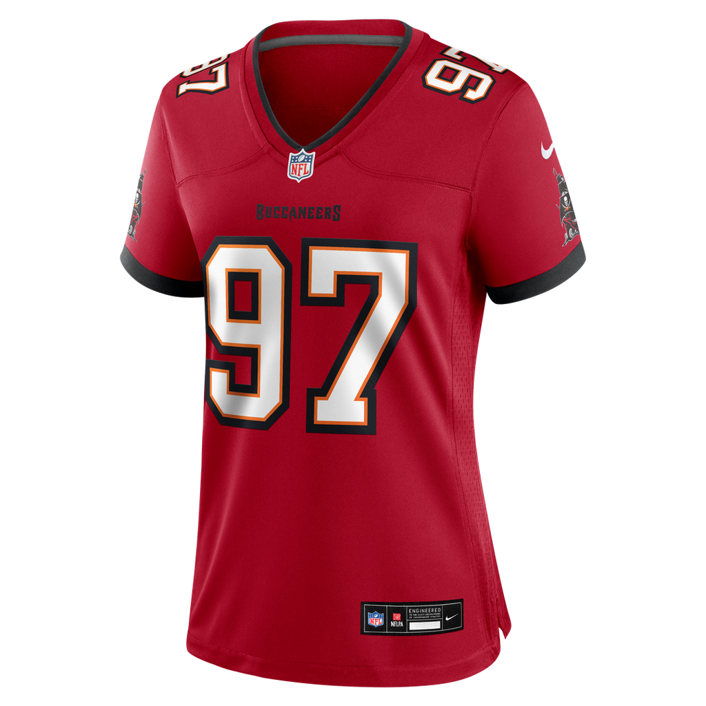 Al-Quadin Muhammad Tampa Bay Buccaneers Nike Women's Team Game Jersey - Red Official NFL Team Apparel Football Fan Gear