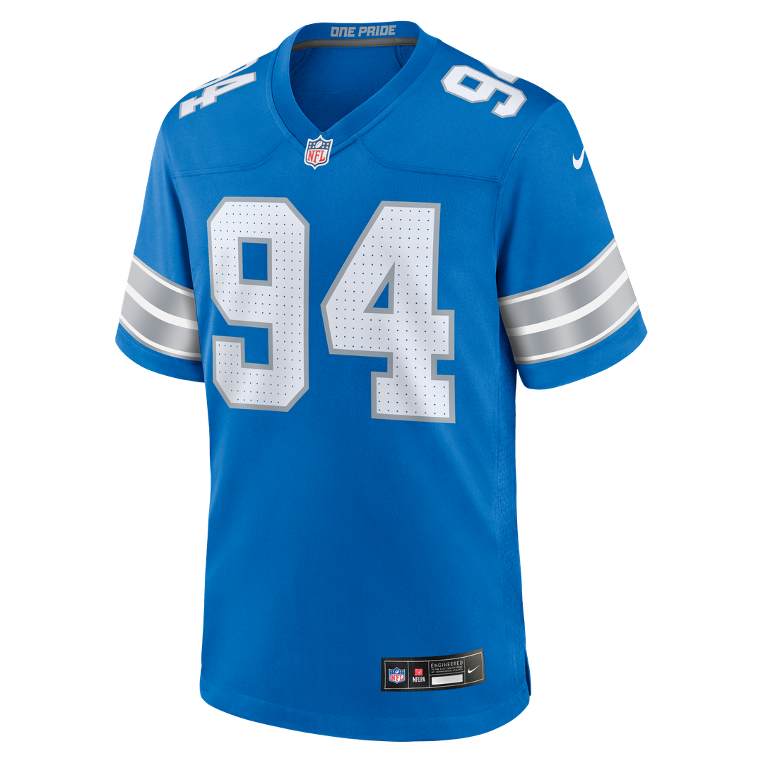 Mekhi Wingo Detroit Lions Nike Team Game Jersey - Blue Official NFL Team Apparel Football Fan Gear