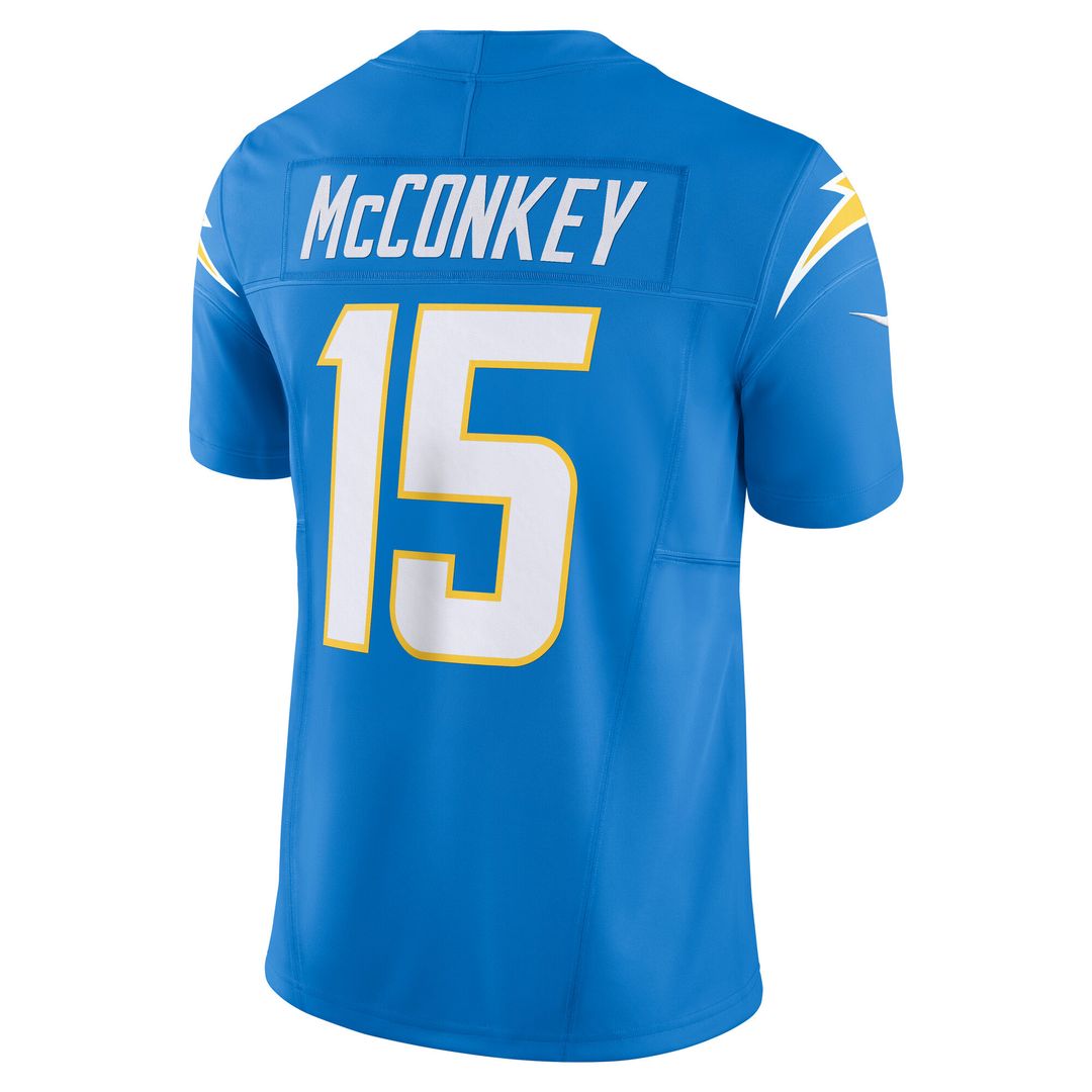 Ladd McConkey Los Angeles Chargers Nike Alternate Charger Power Vapor F.U.S.E. Limited Jersey - Gold Official NFL Team Apparel Football Fan Gear