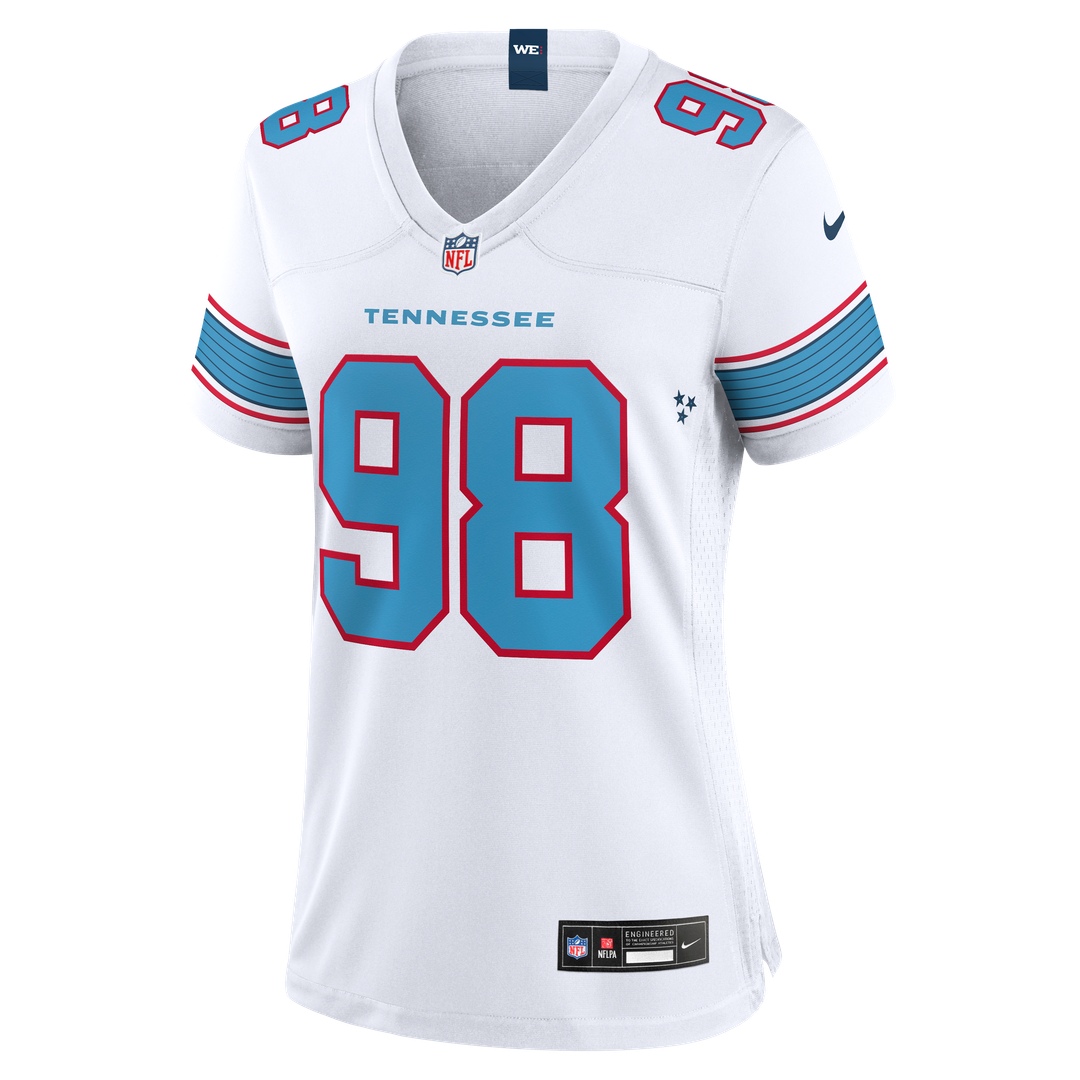 Jeffery Simmons Tennessee Titans Nike Women's Game Jersey - Light Blue Official NFL Team Apparel Football Fan Gear