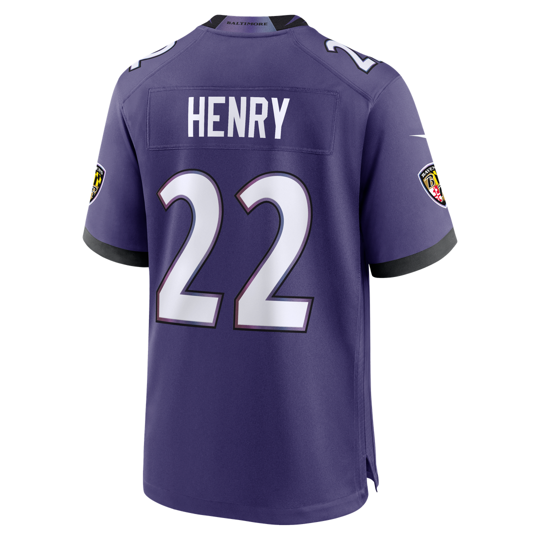 Derrick Henry Baltimore Ravens Nike Team Game Jersey - Purple Official NFL Team Apparel Football Fan Gear