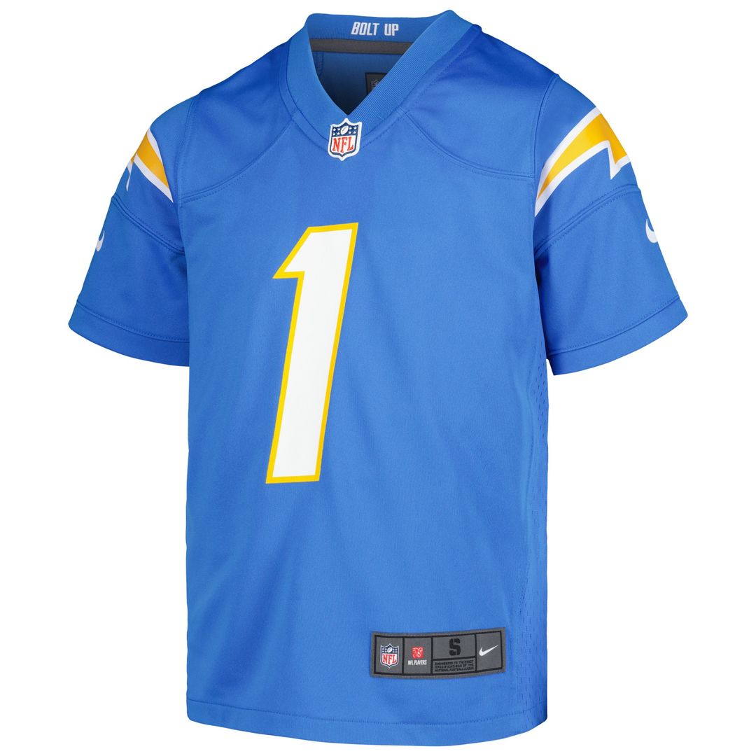 Quentin Johnston Los Angeles Chargers Nike Youth Game Jersey - Powder Blue Official NFL Team Apparel Football Fan Gear