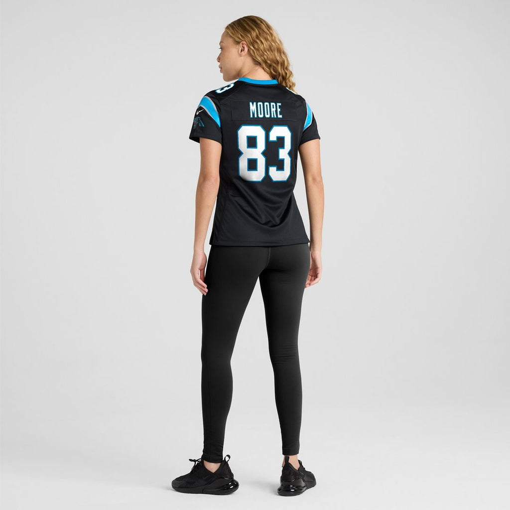 David Moore Carolina Panthers Nike Women's Game Jersey - Black Official NFL Team Apparel Football Fan Gear