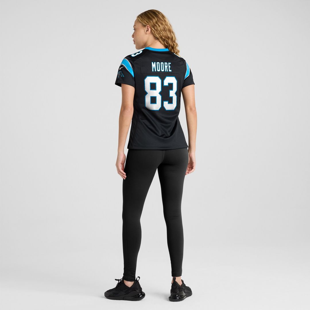 David Moore Carolina Panthers Nike Women's Game Jersey - Black Official NFL Team Apparel Football Fan Gear