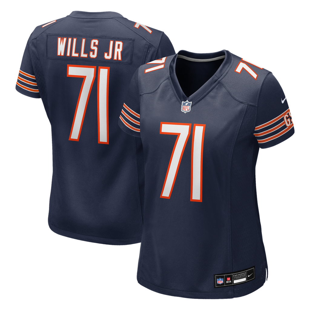Jedrick Wills Jr. Chicago Bears Nike Women's Team Game Jersey - Navy Official NFL Team Apparel Football Fan Gear