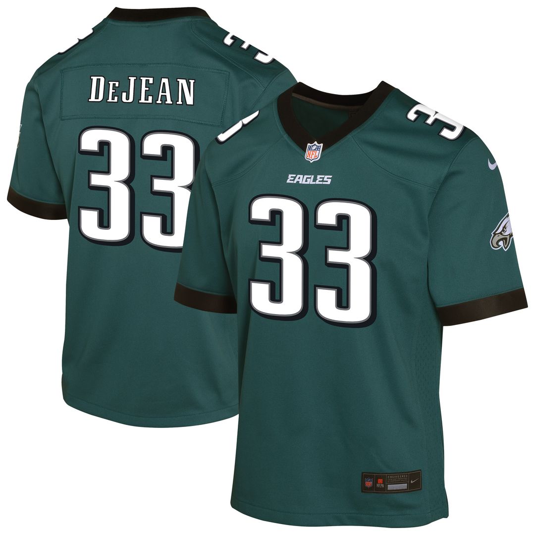 Cooper DeJean Philadelphia Eagles Nike Youth Game Player Jersey - Midnight Green Official NFL Team Apparel Football Fan Gear
