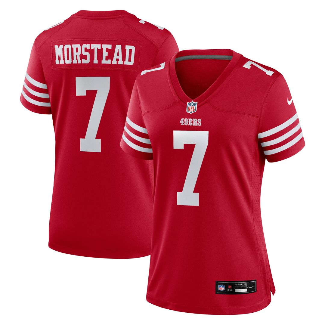 Thomas Morstead San Francisco 49ers Nike Women's Team Game Jersey - Scarlet Official NFL Team Apparel Football Fan Gear