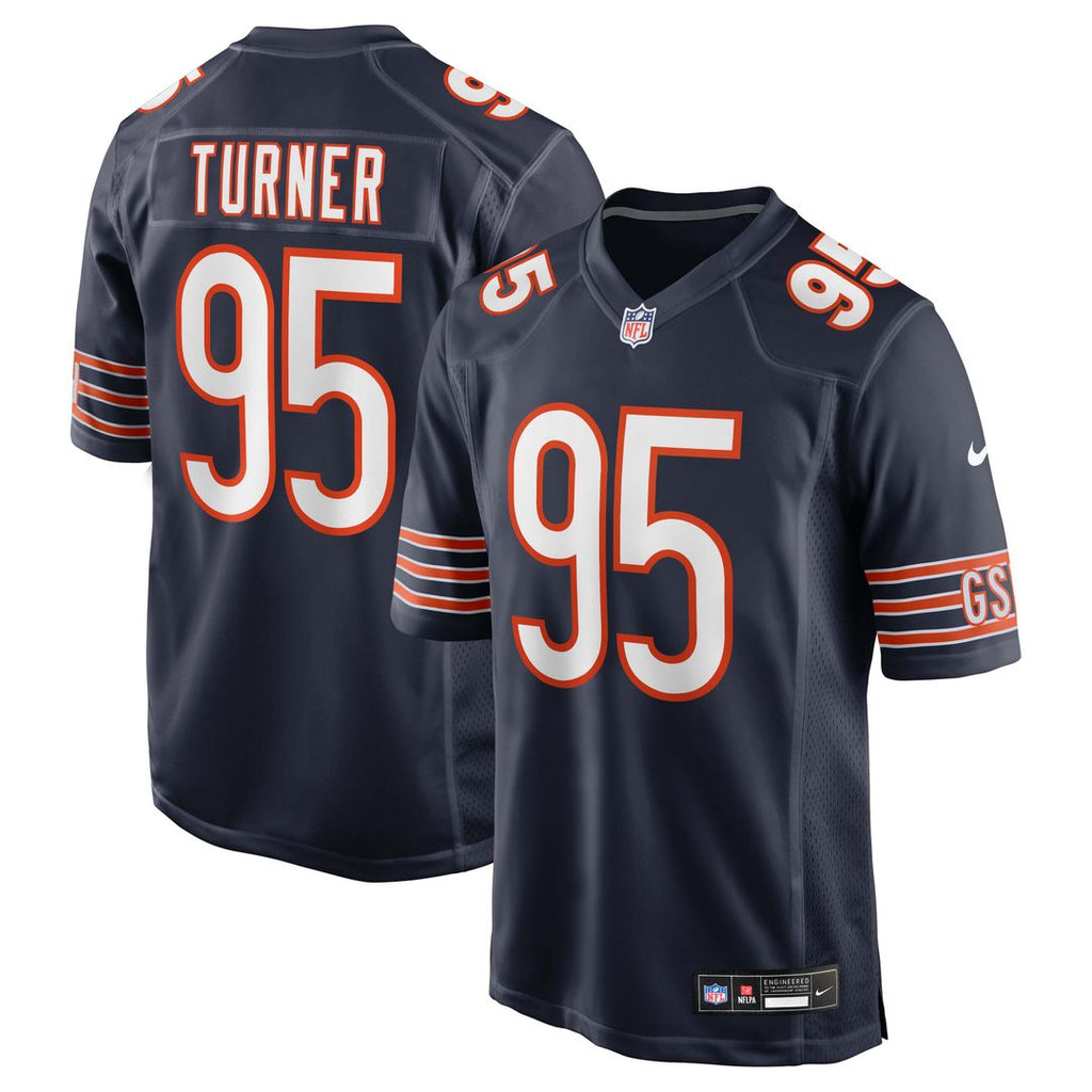 Shemar Turner Chicago Bears Nike Team Game Jersey - Navy Official NFL Team Apparel Football Fan Gear