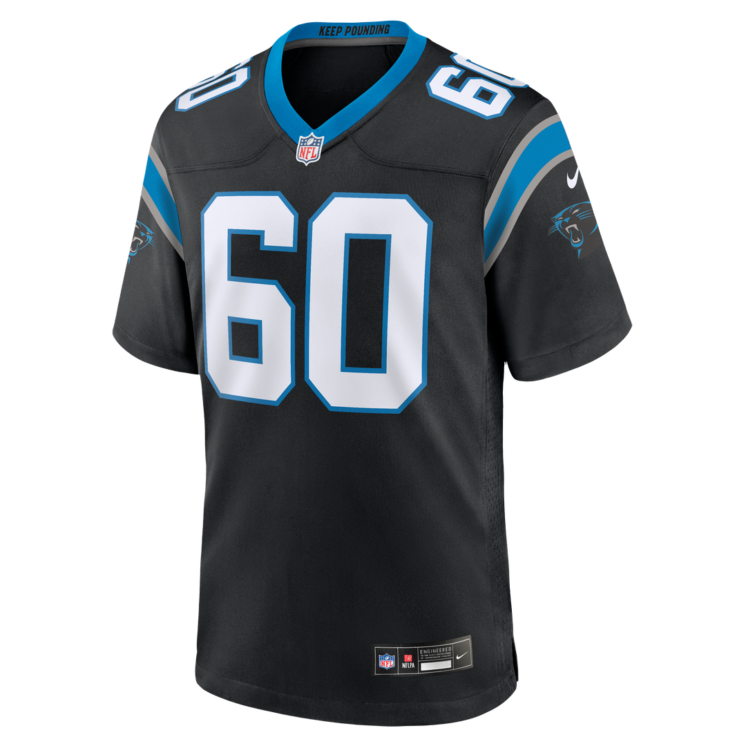 Nick Samac Carolina Panthers Nike Team Game Jersey - Black Official NFL Team Apparel Football Fan Gear