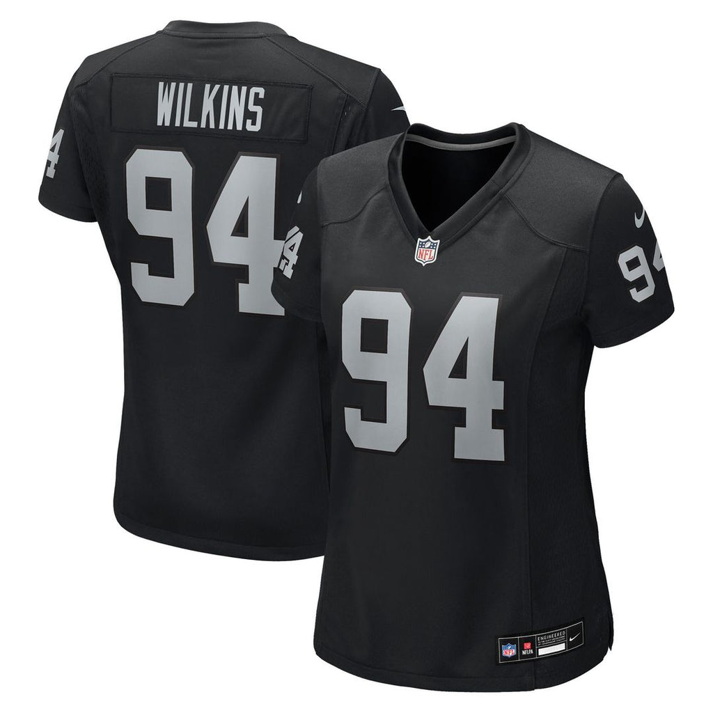 Christian Wilkins Las Vegas Raiders Nike Women's Team Game Jersey - Black Official NFL Team Apparel Football Fan Gear