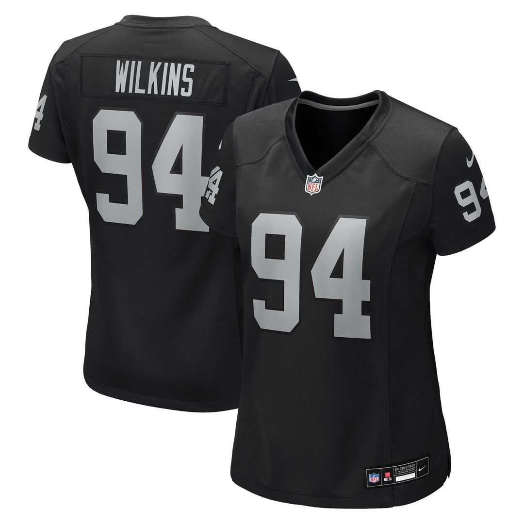 Christian Wilkins Las Vegas Raiders Nike Women's Team Game Jersey - Black Official NFL Team Apparel Football Fan Gear