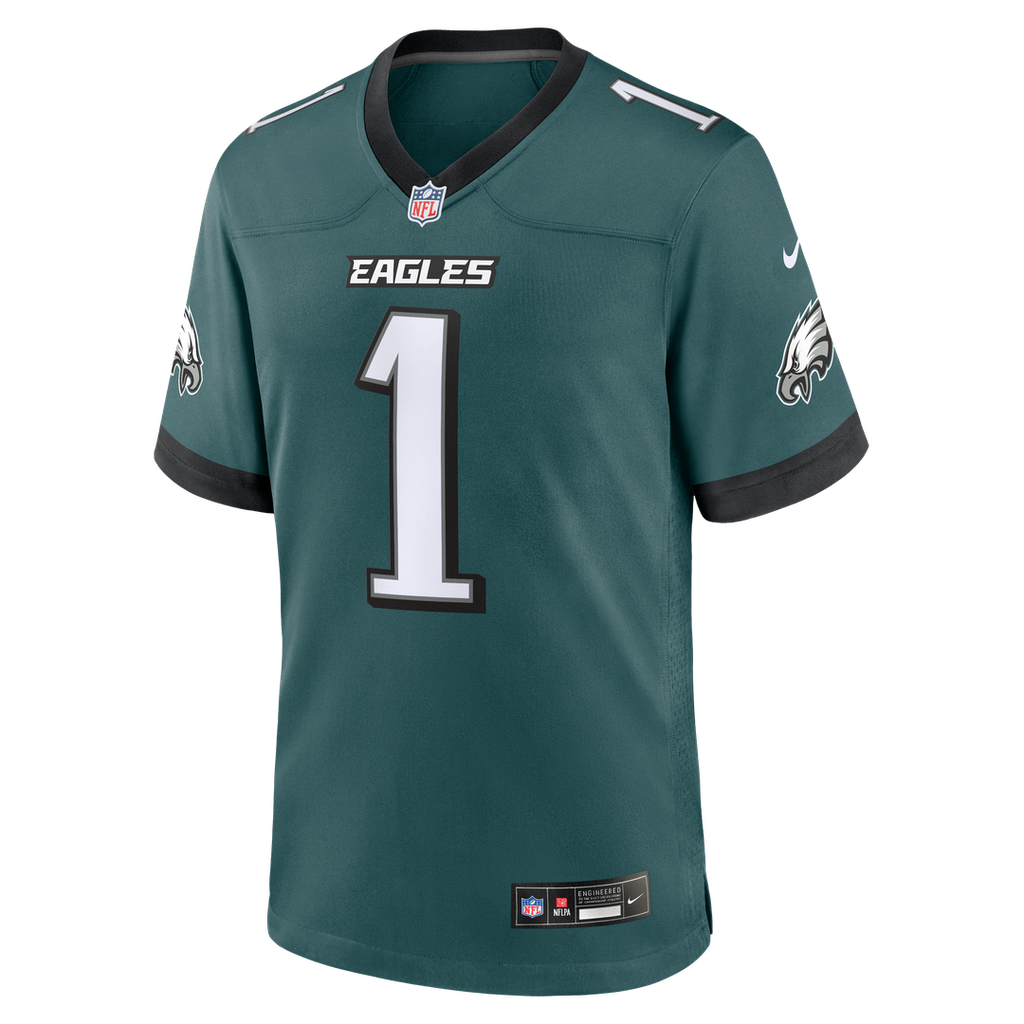 Jalen Hurts Philadelphia Eagles Nike Alternate Game Jersey - Black Official NFL Team Apparel Football Fan Gear