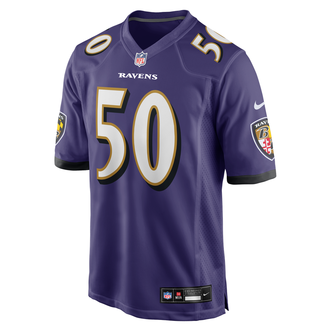 Adisa Isaac Baltimore Ravens Nike Team Game Jersey - Purple Official NFL Team Apparel Football Fan Gear