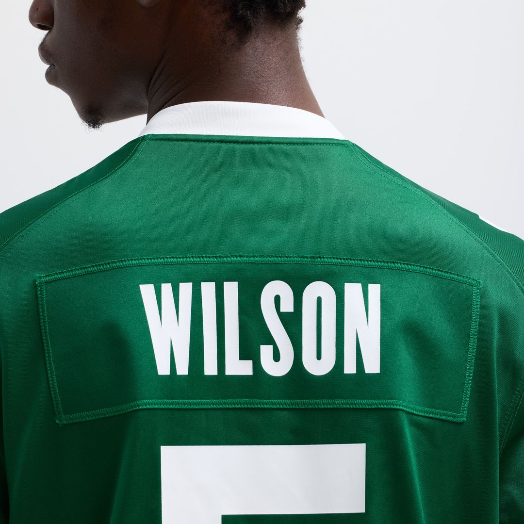 Garrett Wilson New York Jets Nike Alternate Game Jersey - Legacy Black Official NFL Team Apparel Football Fan Gear