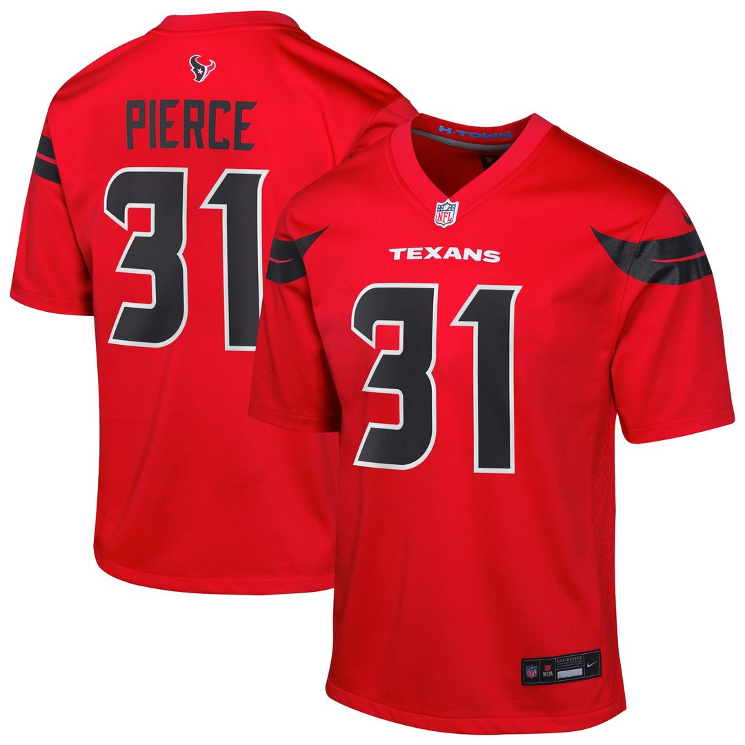 Dameon Pierce Houston Texans Nike Youth Game Jersey - Red Official NFL Team Apparel Football Fan Gear