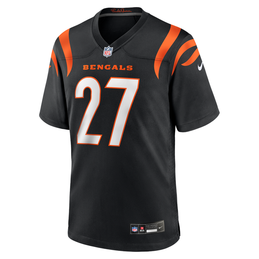 Jordan Battle Cincinnati Bengals Nike Team Game Jersey - Black Official NFL Team Apparel Football Fan Gear