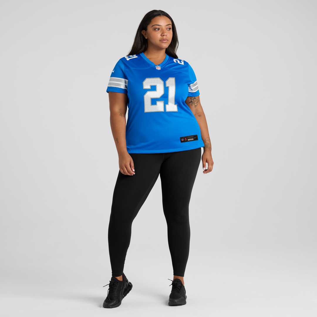 Roger McCreary Detroit Lions Nike Women's Team Game Jersey - Blue Official NFL Team Apparel Football Fan Gear