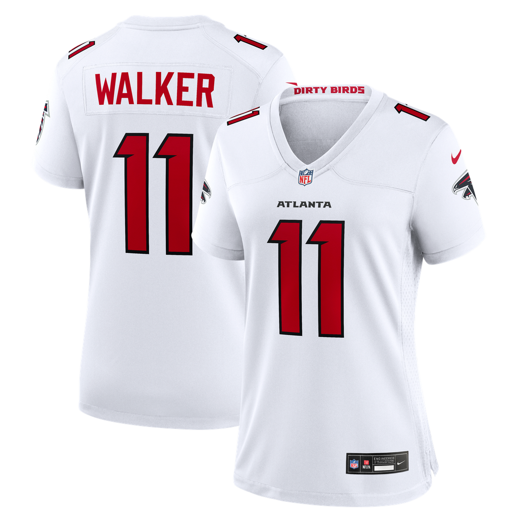 Jalon Walker Atlanta Falcons Nike Women's Game Jersey - White Official NFL Team Apparel Football Fan Gear