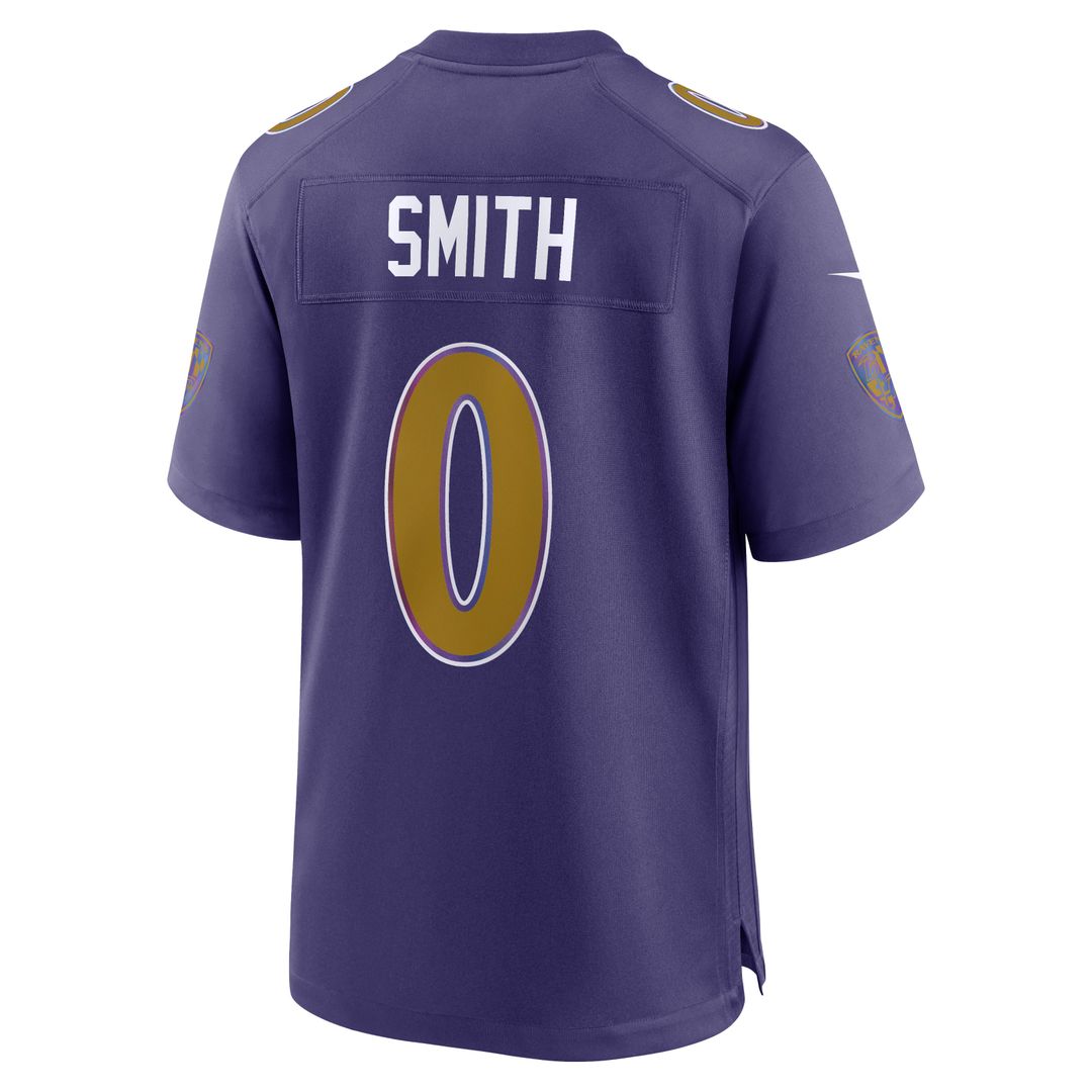 Roquan Smith Baltimore Ravens Nike Alternate Game Jersey - Purple Official NFL Team Apparel Football Fan Gear